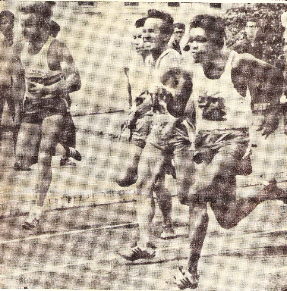 Racing against the 1968 Olympic silver medallist